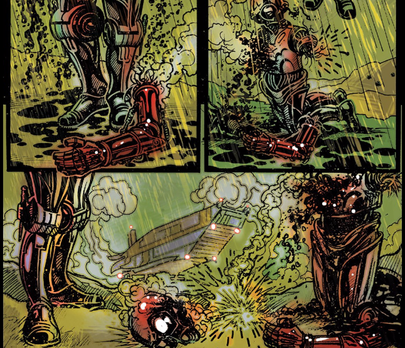 Illustration for article titled La verdadera razón de por qué el brazo de C-3PO era rojo en Star Wars: The Force Awakens